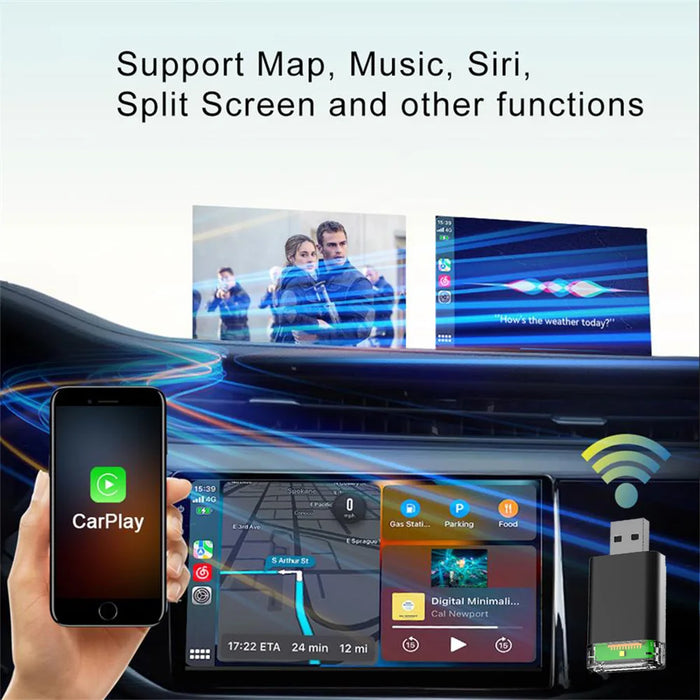 Wireless Carplay & Android Auto Adapter For Car Radio