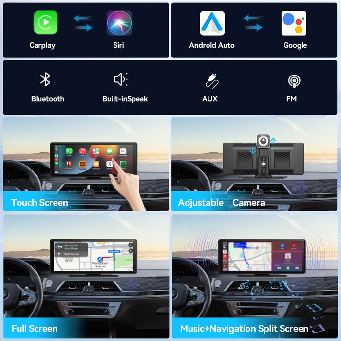 Wireless Carplay Screen For Car Stereo