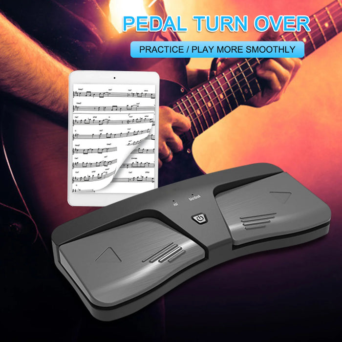 Wireless Page Turner Pedal Portable Music Page Turner Viewer Bluetooth Music Turner Pedal For Electronic Music Scores E-Books