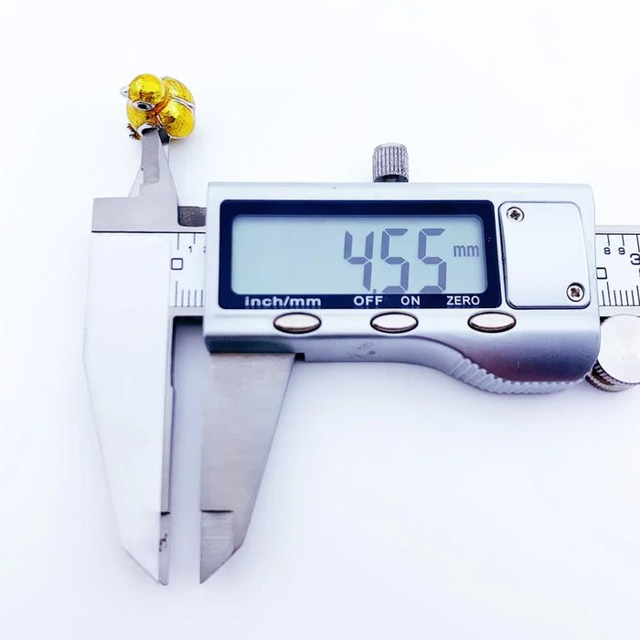 925 Sterling Silver Chicken Charm Beads Autumn Animal Diy Jewelry