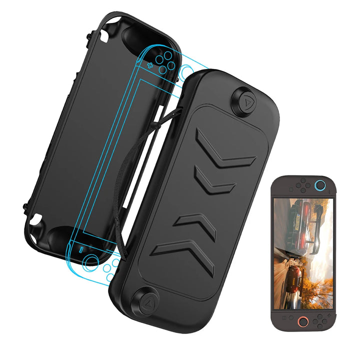 For Switch 2 Tpu Case Handheld Console Case Soft Tpu Protective Shell Sleeve Removable Abs Front Cover For Switch 2 Accessories