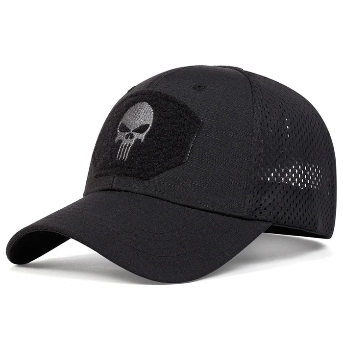 Embroidered Skull Baseball Cap Unisex Outdoor Adjustable Hat