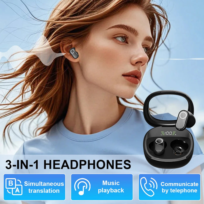 M86 Translation Headphones Real Time Bluetooth Earbuds Translator 144 Languages Ai Translating Earbuds Headphones For Travel