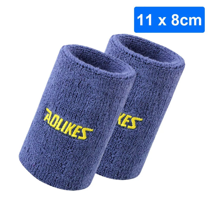 Pair of Moisture Wicking Sports Wristbands For Men & Women Tennis Basketball Running
