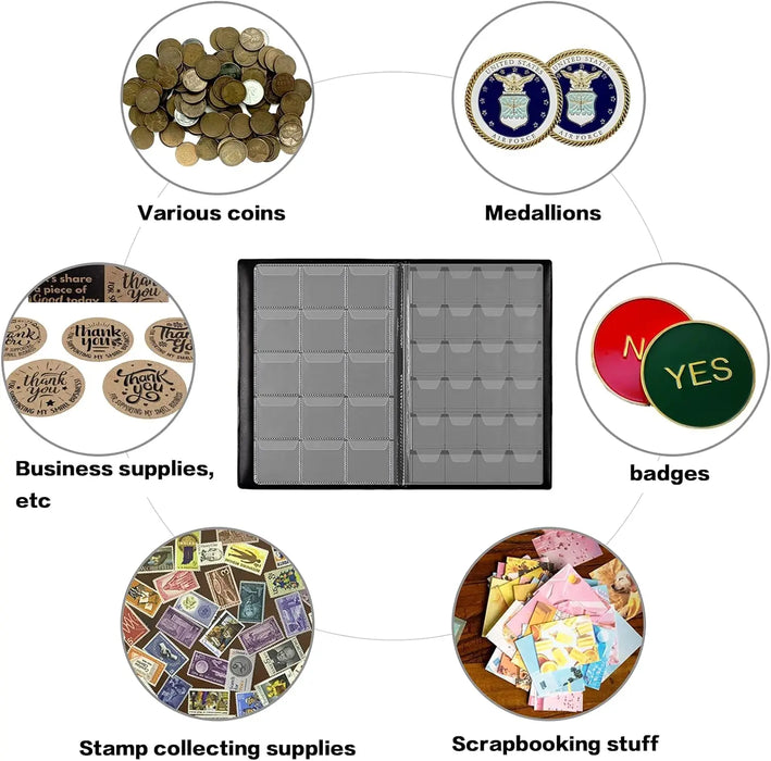 300 Pocket Coin Collection Album For Collectors Display Storage Case Organizer Box