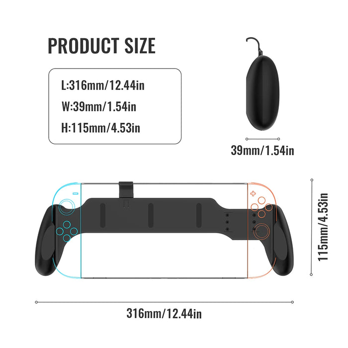 Handheld Grip Stand For Nintendo Switch 2 Case Handle Bracket Anti-Slip Hand Grip Protective Cose Game Console Stand Accessories