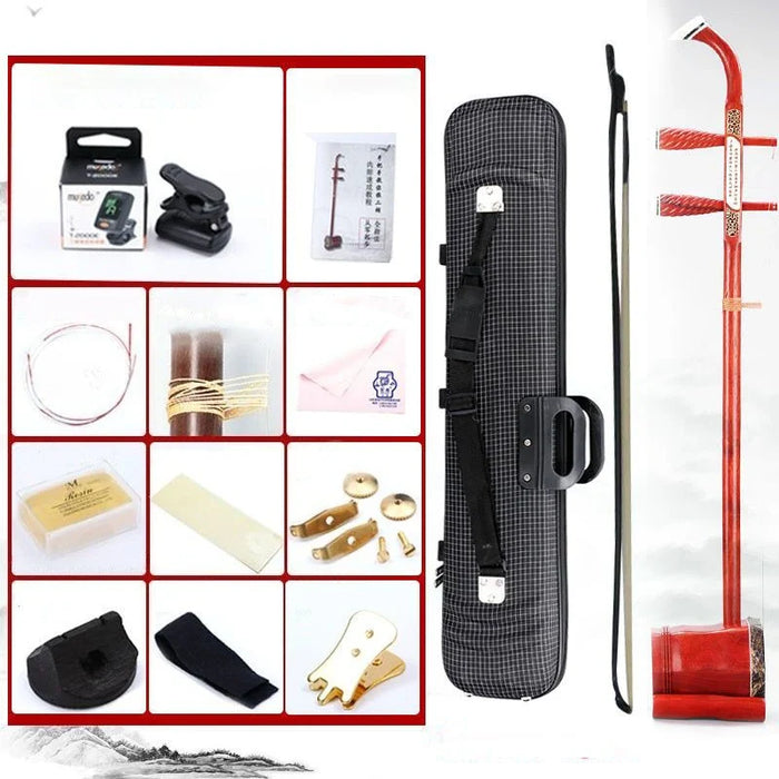 Traditional 2 String Rosewood Erhu For Adult Beginners