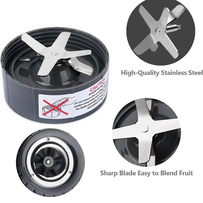 Extractor Blade And Gasket Replacement Parts Compatible With Nutribullet 600W 900W Blenders