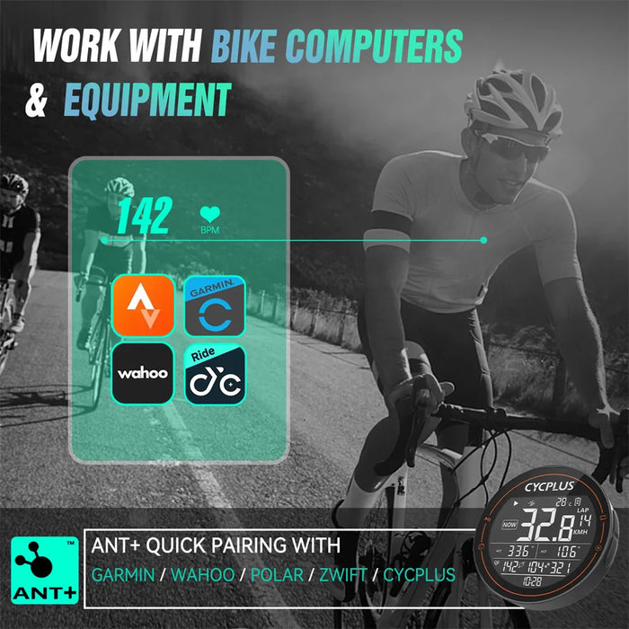 Bluetooth Heart Rate Monitor For Bike Gps