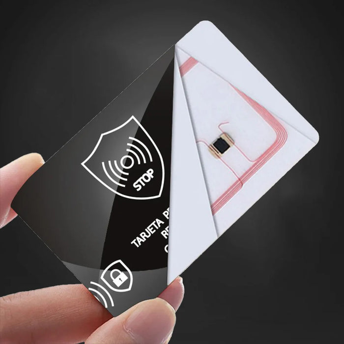5Pcs Rfid Blocking Cards Contactless Nfc Debit Credit Card Passport Protector Blocker Badge Signal Isolation For Passport Case