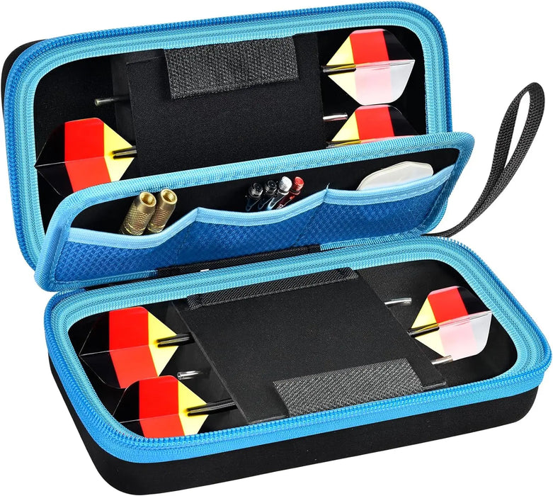 6 Piece Steel Soft Tip Darts Case Holder Bag Organizes Protects Darts Tips Cases Only