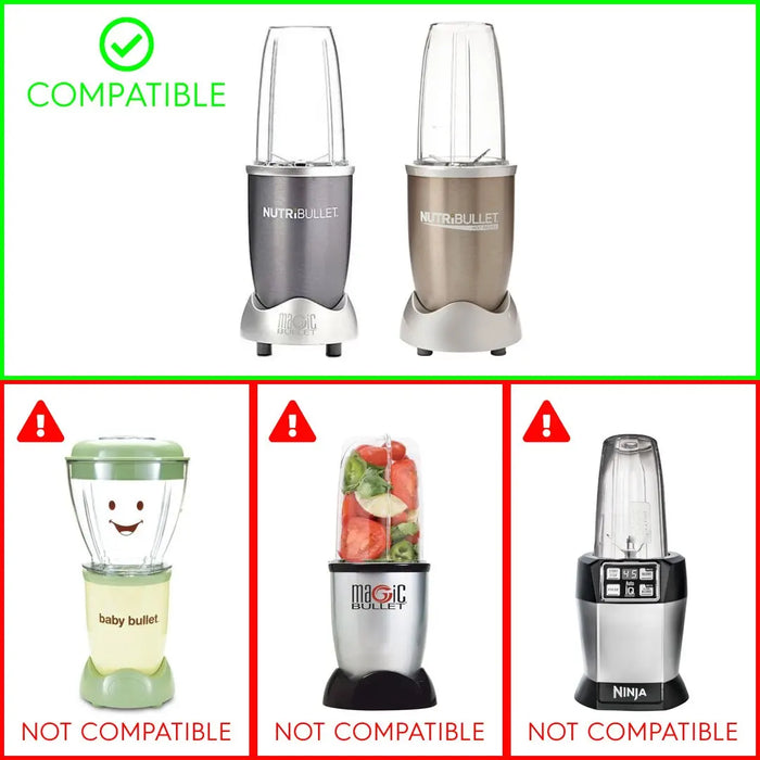 32 Oz Colossal Cup And Extractor Blade Replacement Parts Compatible With Nutribullet 600W 900W Blenders Nb-101B Nb-101S Nb-201