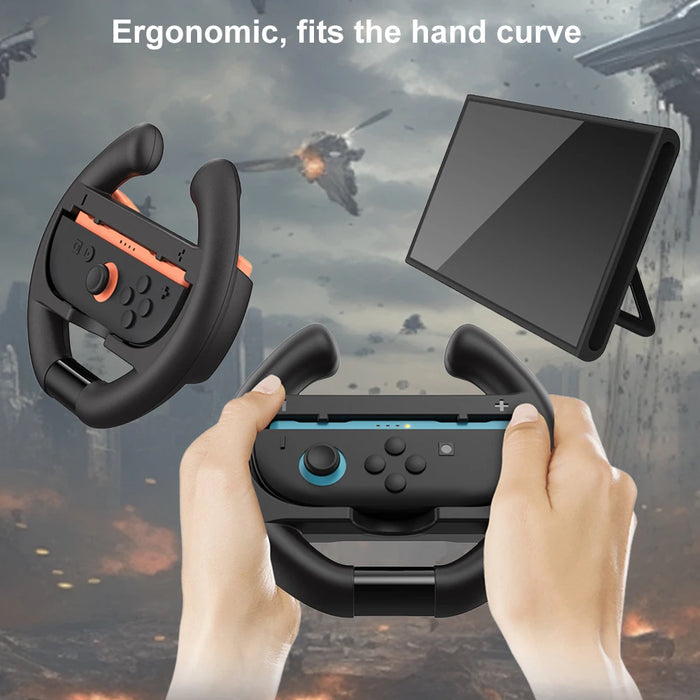 For Switch 2 Gaming Racing Steering Wheel Controller Gamepad Game Grip Handle For Switch 2 Steering Wheel Controller Handle