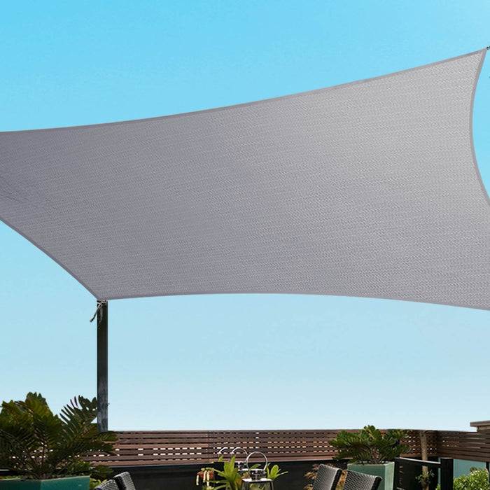 Waterproof Shade Sail Shade Cloth Rectangle Canopy 3X5M