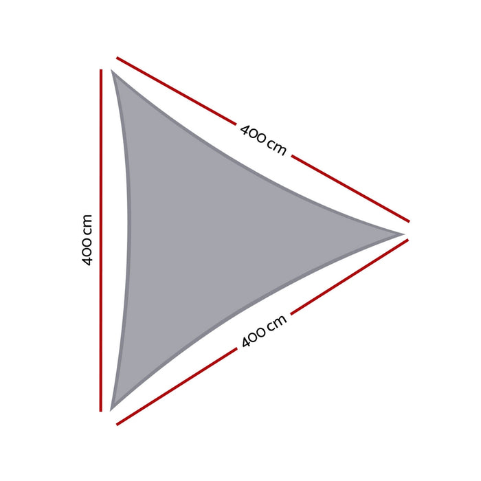 Waterproof Shade Sail Shade Cloth Triangle Canopy 4X4X4M