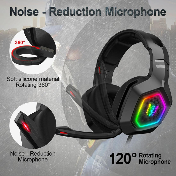 Rgb Led Gaming Headset With Wired Connection