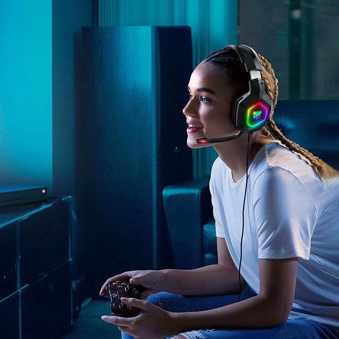 Rgb Led Gaming Headset With Wired Connection