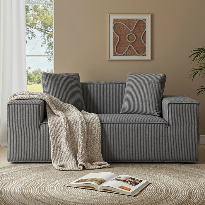 2 Seater Sofa Loveseat Sofas Bed Couch No Assembly Corduroy Small Couches Apartement