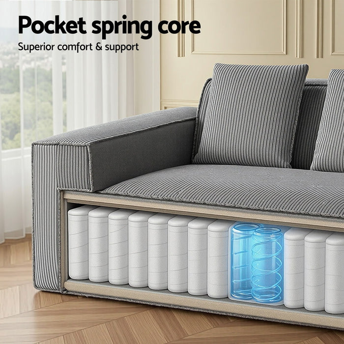 2 Seater Sofa Loveseat Sofas Bed Couch No Assembly Corduroy Small Couches Apartement