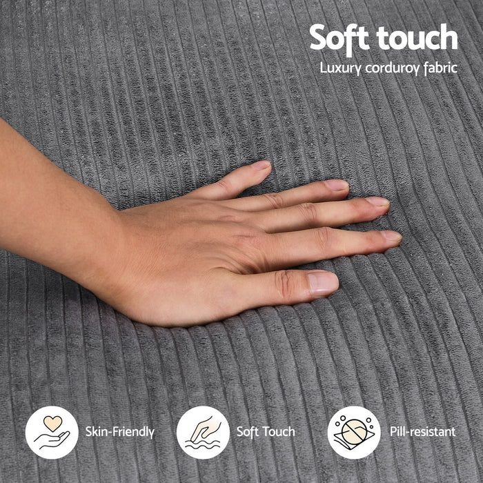 2 Seater Sofa Loveseat Sofas Bed Couch No Assembly Corduroy Small Couches Apartement