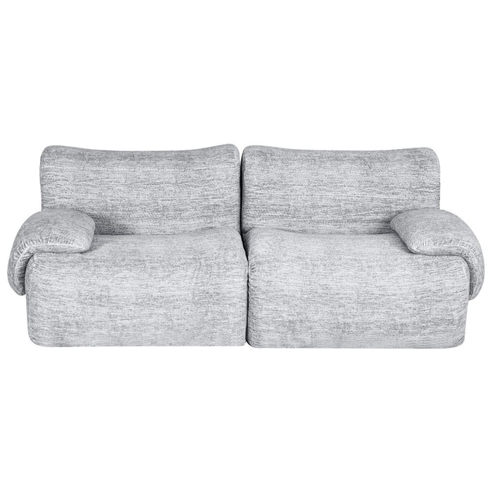2 Seater Sofa Modular Sectional Sofas Couch Bed No Assembly Living Room Grey