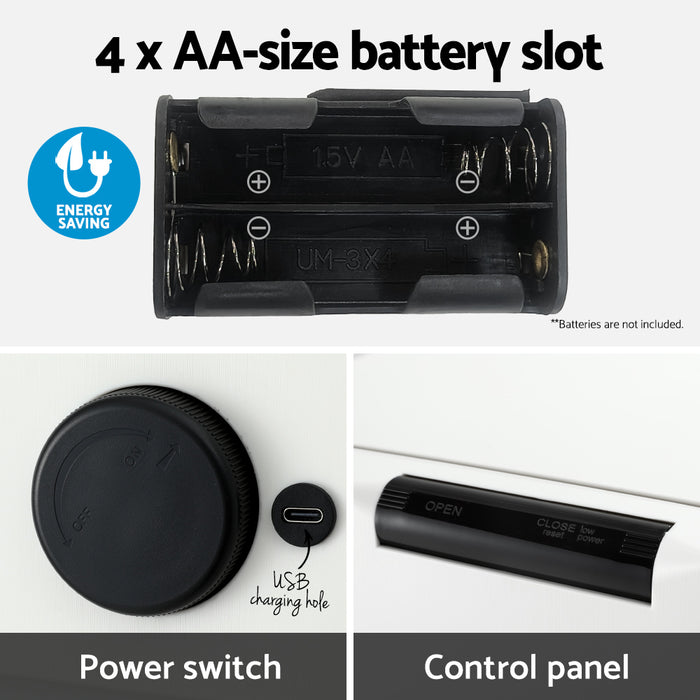 50L Sensor Bin Motion Rubbish Bins Kitchen Automatic Trash Can White