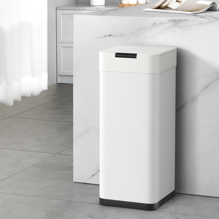 50L Sensor Bin Motion Rubbish Bins Kitchen Automatic Trash Can White