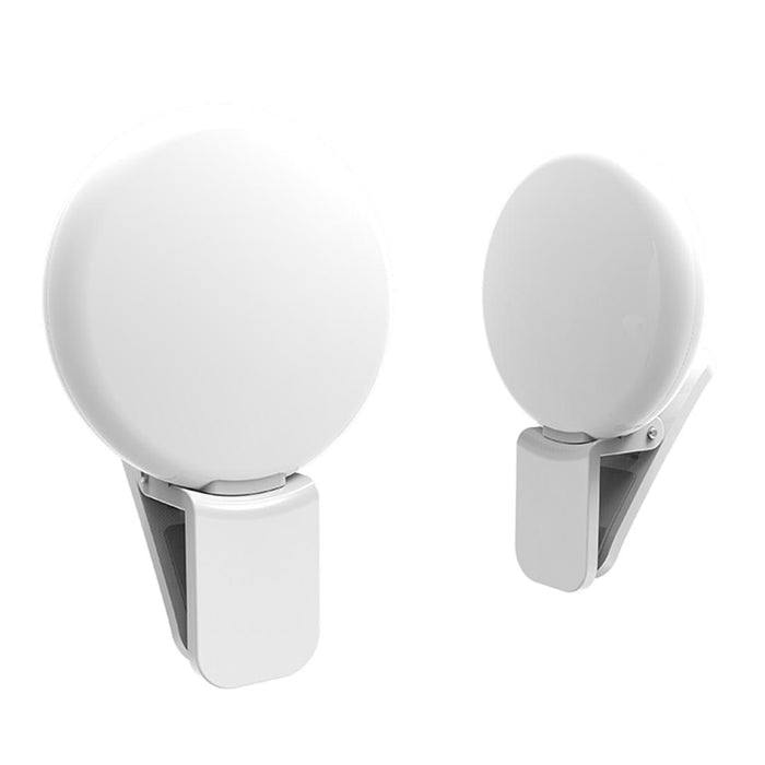 Rk17 Mini And Portable Live Show Beauty Artifact 3 Levels Of Brightness Warm And White Light Fill Light With 9 Led Light For Iphone Galaxy Huawei Xiaomi Lg Htc And Other Smart Phones