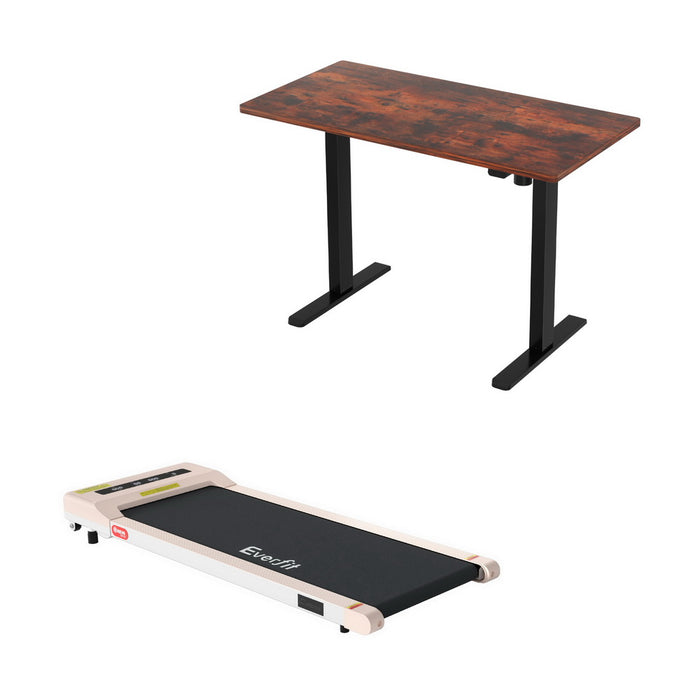 140 Cm Automatic Standing Desk With 360Mm Electric Walking Pad Treadmill