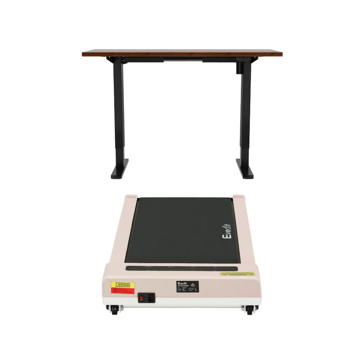 140 Cm Automatic Standing Desk With 360Mm Electric Walking Pad Treadmill