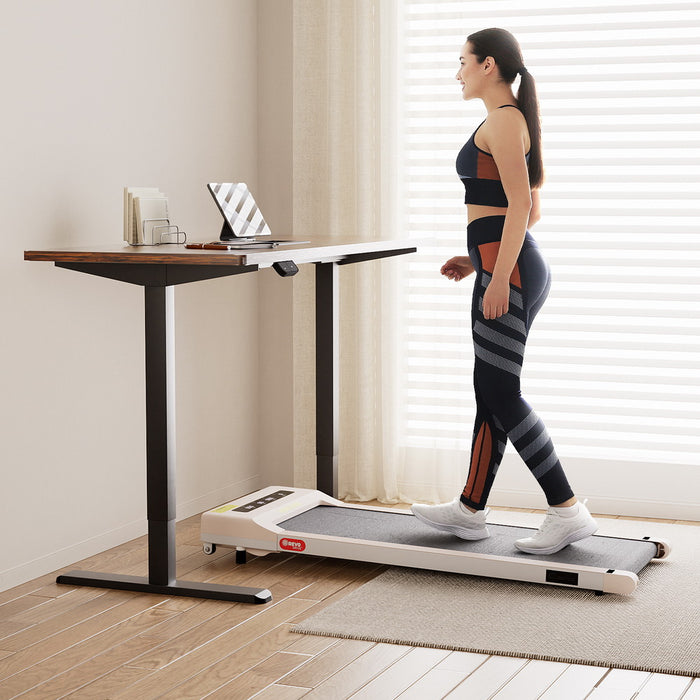 140 Cm Automatic Standing Desk With 360Mm Electric Walking Pad Treadmill