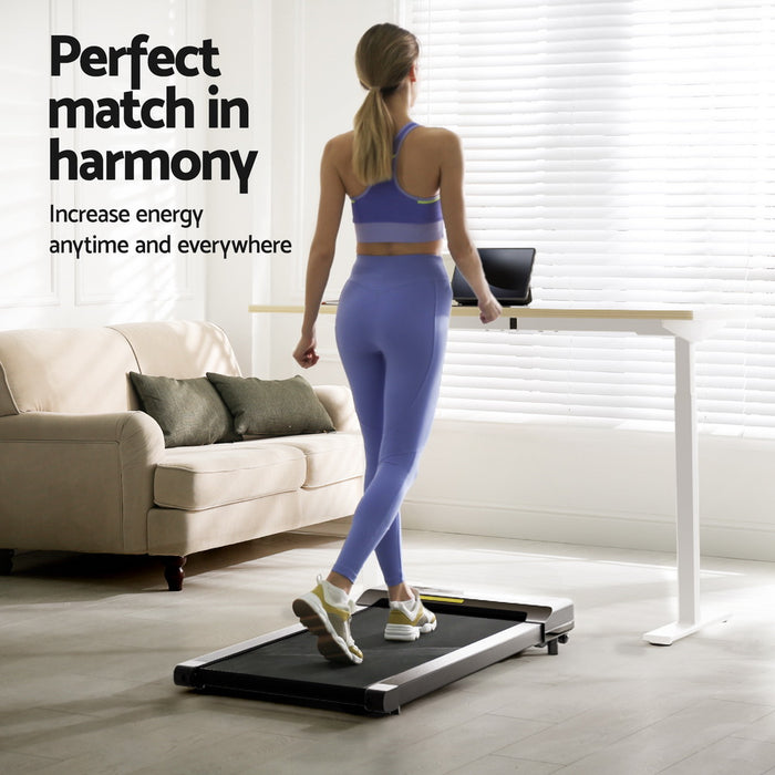 120cm Automatic Standing Desk With 400Mm Electric Walking Pad Treadmill