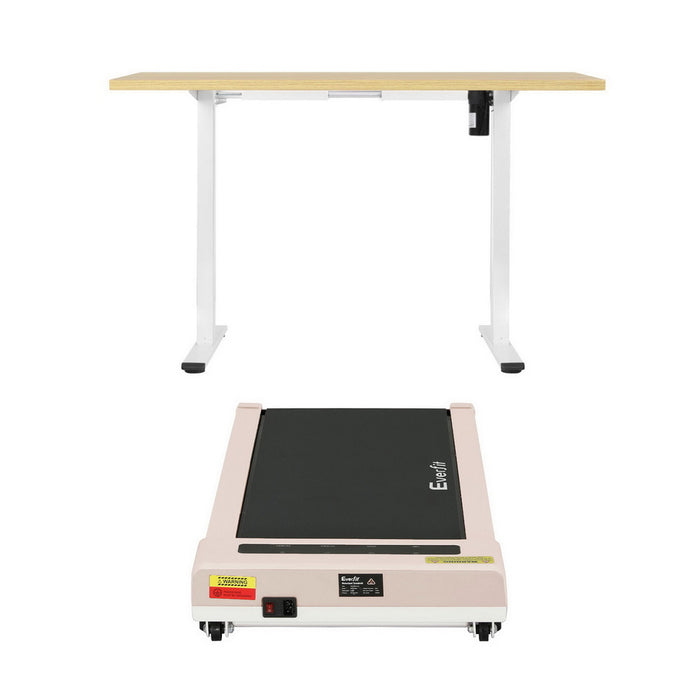 Electric Treadmill With 140cm Automatic Standing Desk Walking Pad 360Mm