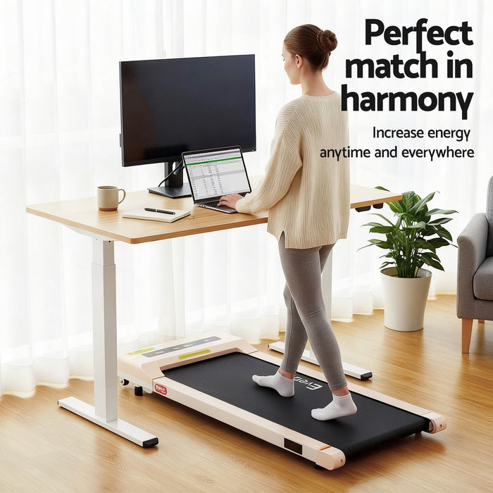 Electric Treadmill With 140cm Automatic Standing Desk Walking Pad 360Mm