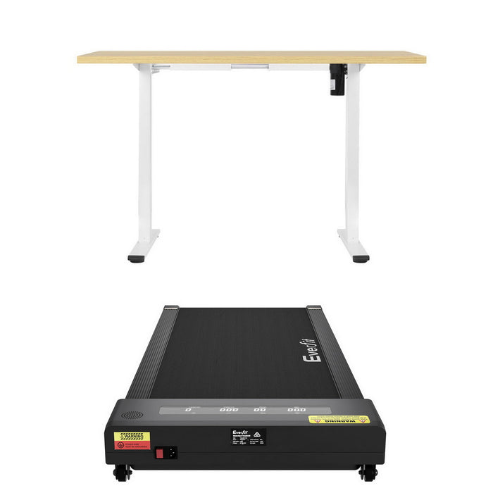 Electric Treadmill With 140cm Automatic Standing Desk Walking Pad 400Mm