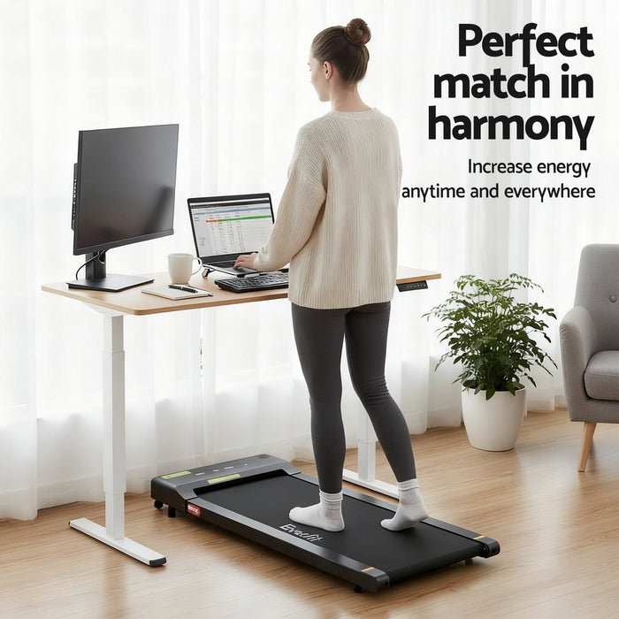 Electric Treadmill With 140cm Automatic Standing Desk Walking Pad 400Mm
