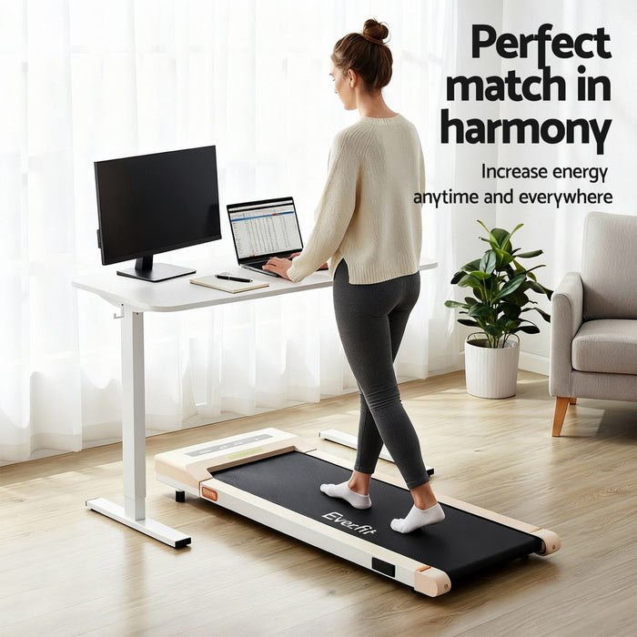 Electric Treadmill With 140cm Automatic Standing Desk Walking Pad 360Mm