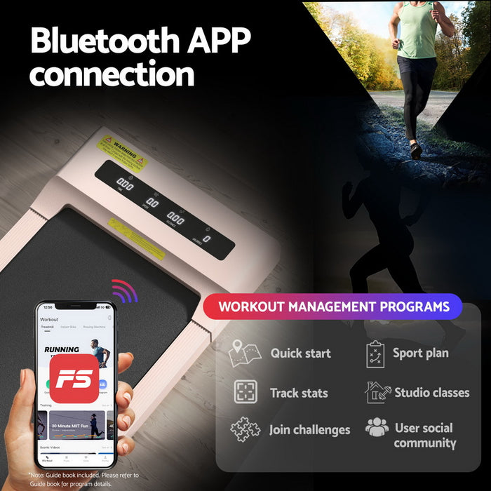 Electric Treadmill With 140cm Automatic Standing Desk Walking Pad 360Mm