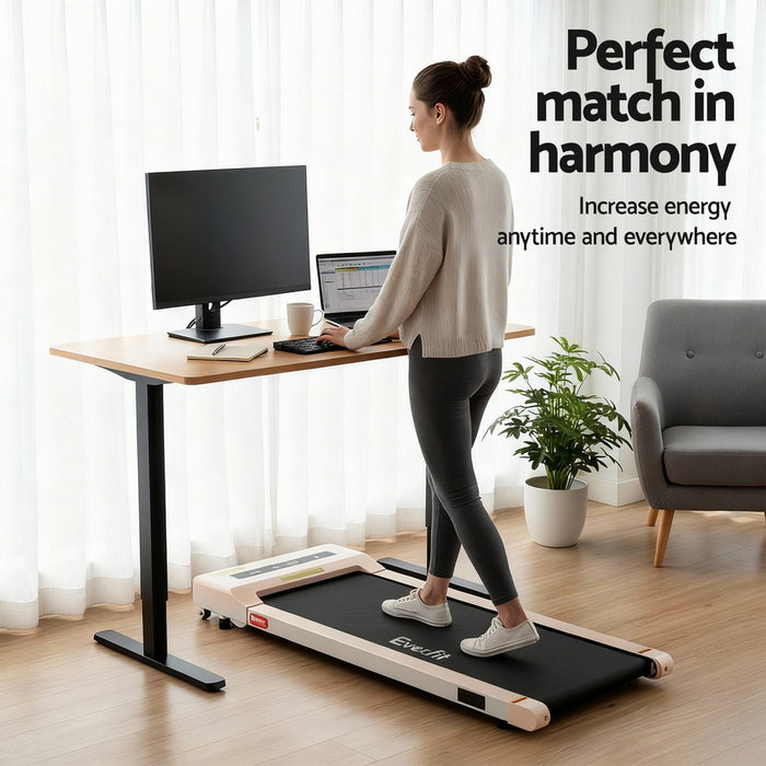 Electric Treadmill With 120cm Automatic Standing Desk Walking Pad 360Mm