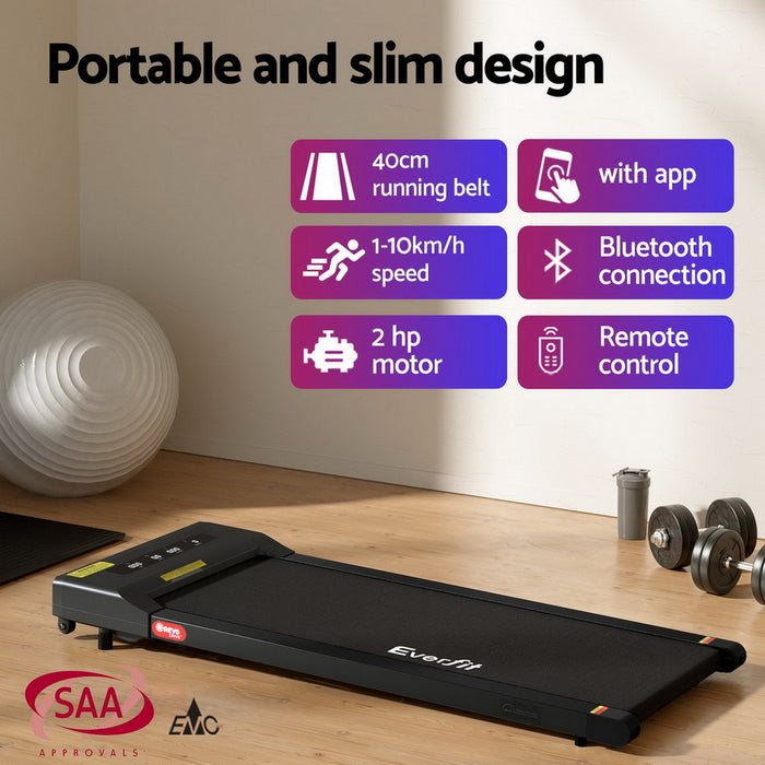 Electric Treadmill With 120cm Automatic Standing Desk Walking Pad 400Mm