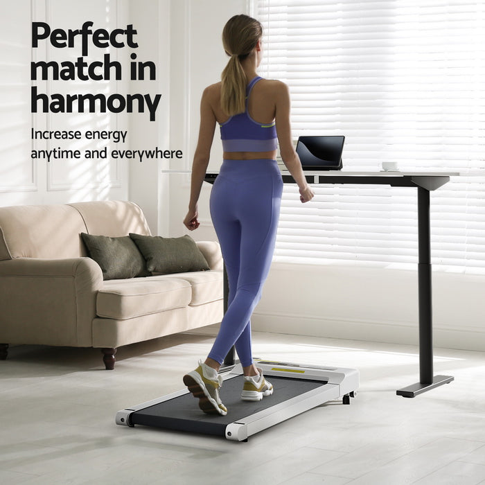 140 Cm Automatic Standing Desk With 360Mm Electric Walking Pad Treadmill