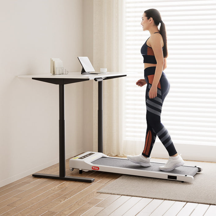 140 Cm Automatic Standing Desk With 360Mm Electric Walking Pad Treadmill