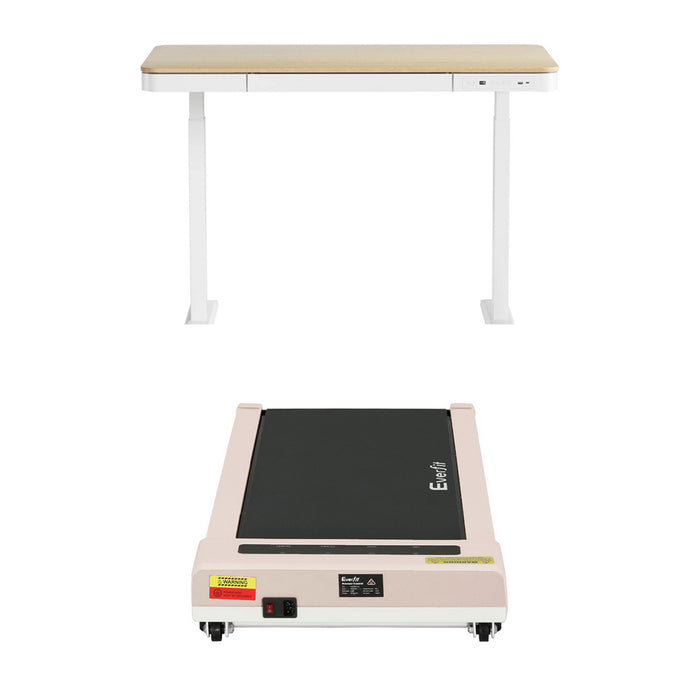 Electric Treadmill With 120cm Automatic Standing Desk Walking Pad 360Mm