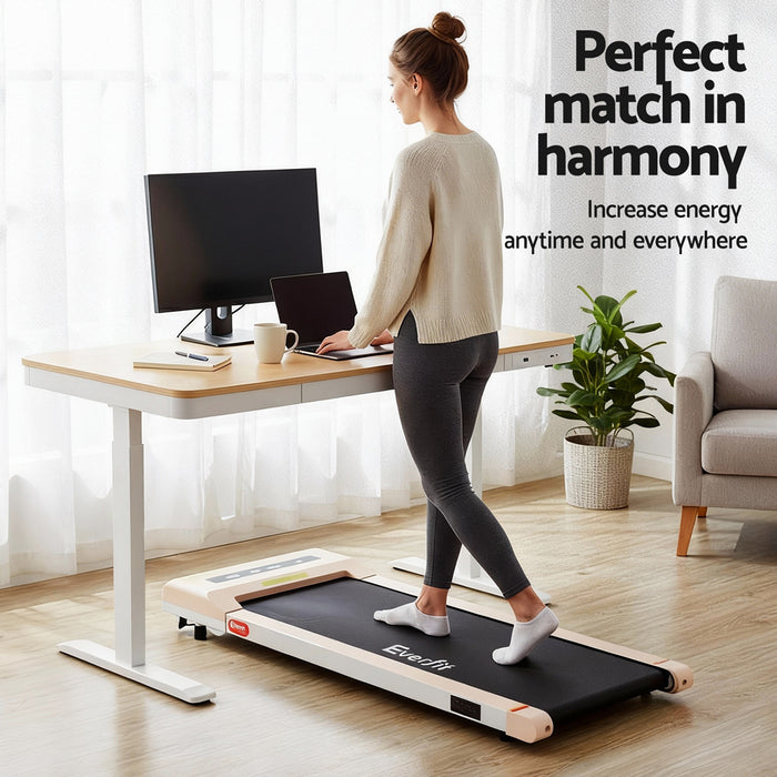 Electric Treadmill With 120cm Automatic Standing Desk Walking Pad 360Mm