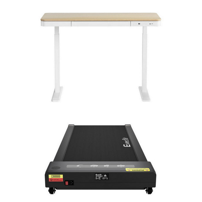 Electric Treadmill With 120cm Automatic Standing Desk Walking Pad 400Mm