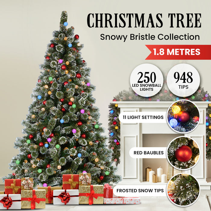 1.8M Multicolour Pre-Lit Christmas Tree With 948 Tips