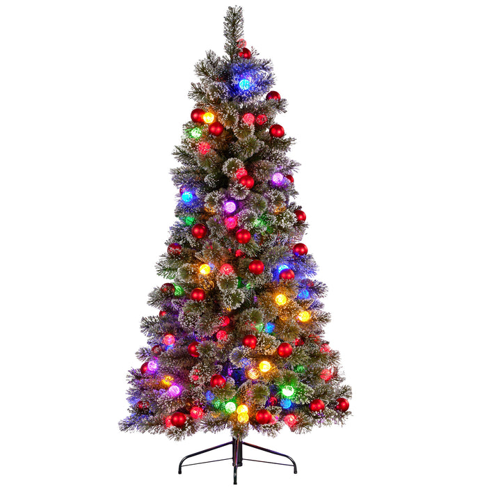 2.3M Slim Multicolour Pre-Lit Christmas Tree With 917 Tips