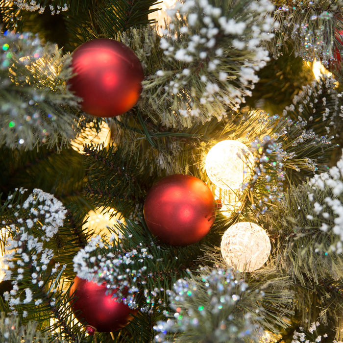 2.3M Slim Multicolour Pre-Lit Christmas Tree With 917 Tips