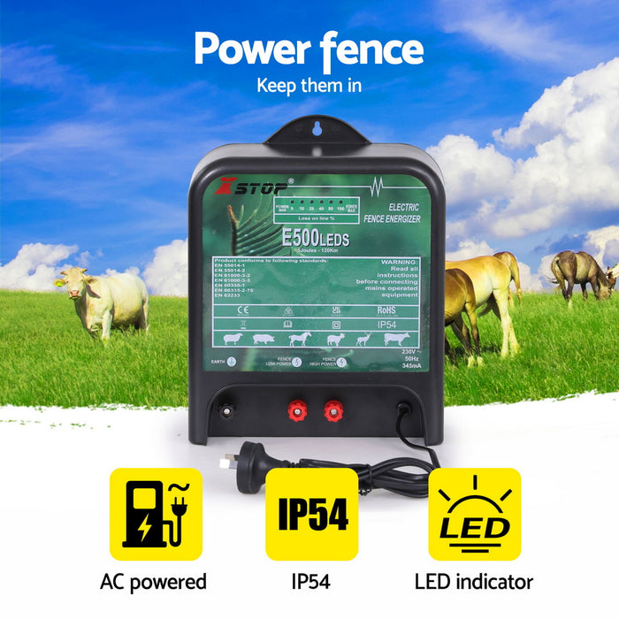 Electric Fence Energiser 5J 220-240V 120Km
