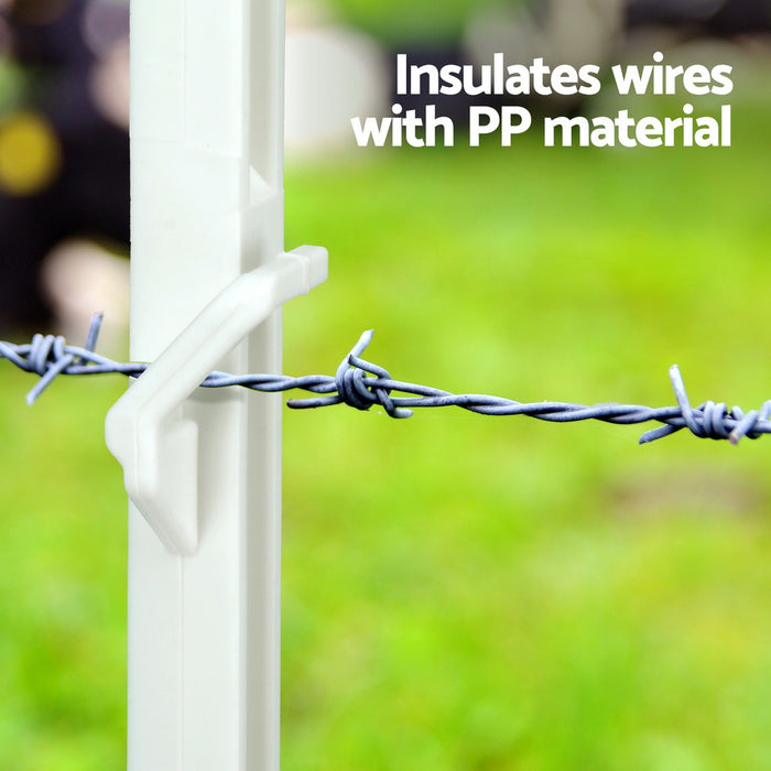 Electric Fence Posts 20pcs Electric Fence Poly White